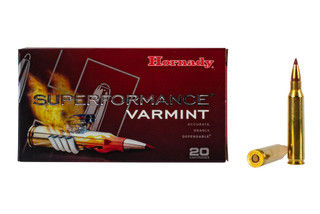 Hornady Superformance Varmint 223 hunting ammo features the 35 grain NTX solid copper bullet